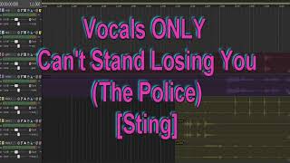 Vocals ONLY - Cant Stand Losing You (The Police) [Sting]