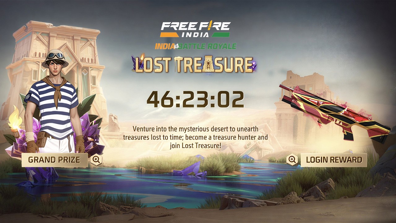 FREE Rewards Lost Treasure Event in Free Fire | Ramadan Event | Free Fire New Event 