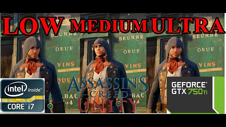 Assassin's Creed Unity GTX 750Ti Lag Test LOW HIGH VERY HIGH ULTRA 1080P