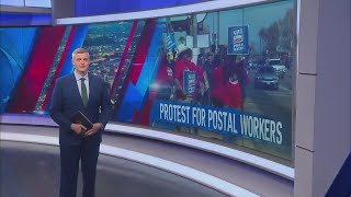 Fresno postal workers rally against USPS privatization