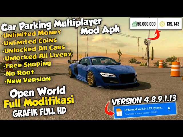 car parking multiplayer unlimited money or coin s mod apk