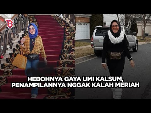 Gaya glamor Umi Kalsum ibu Ayu Ting Ting, gemar pakai beragam perhiasan