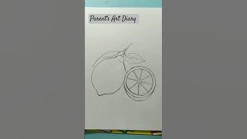 🍋 LEMON 🍋 DRAWING #drawing #art#drawingskill #lemon#pencildrawing#lebu #shorts#lemondrawing#tutorial