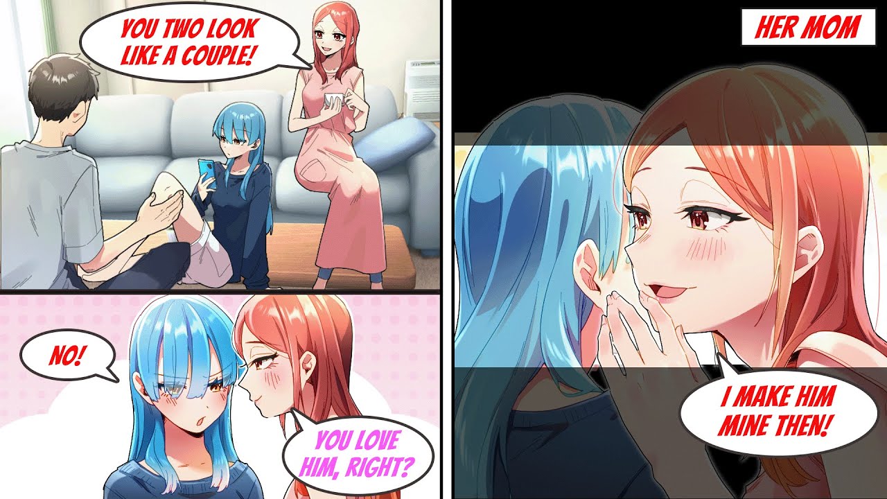 ［Manga dub］Childhood friend's mom seduced me when she knew her daughter and I are not dating［RomCom］