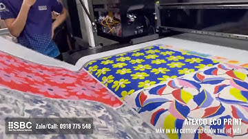Máy in vải cotton 3D cuộn ATEXCO Eco Print thế hệ mới