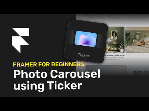 Framer Ticker Simple Image Carousel Tutorial #framertutorial