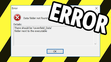 Error Data folder not found There should be 