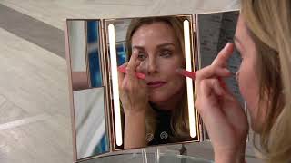 Blushly LED Vanity Mirror w/ Multi Magnification and Storage on QVC screenshot 4