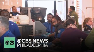 TSA checkpoints closed during government shutdown reopen at Philadelphia International Airport