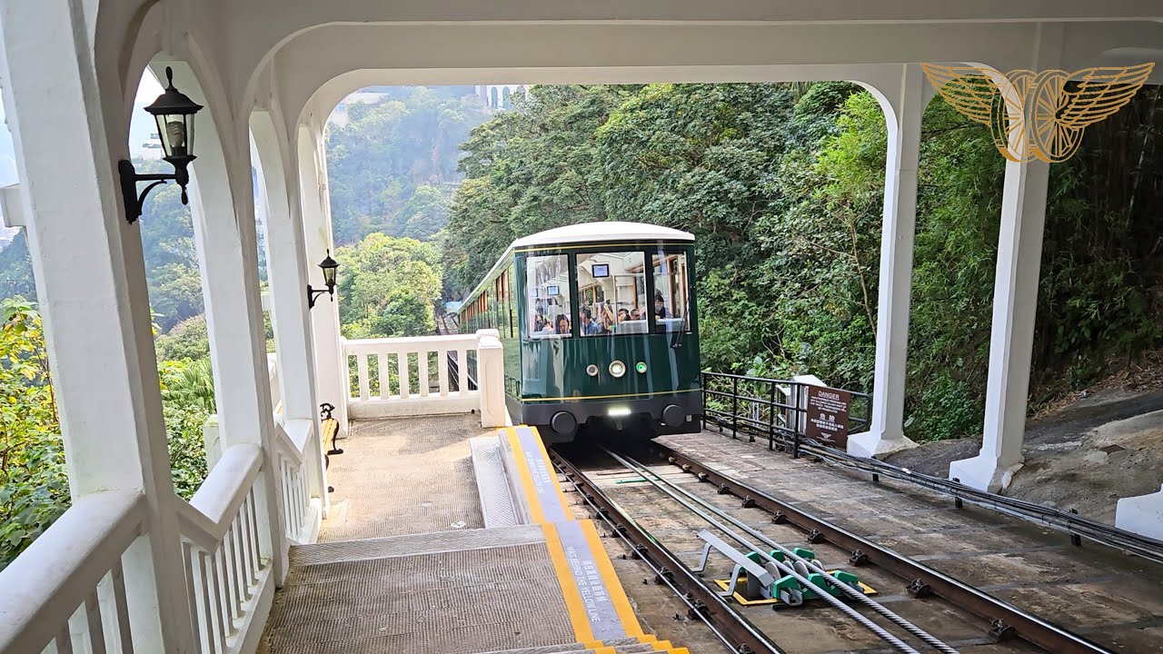 The Oldest Cable Railway in Asia!! Peak Tram, Barker Road Station Compilation