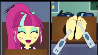 MLP EG: Some Random Girls Feet Getting Tickled By The Tooth Brushes!