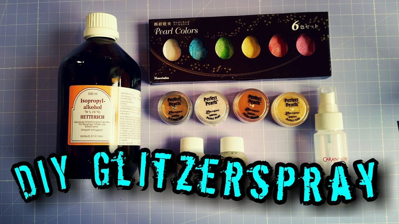 DIY Glitzerspray mit Perfect Perls von Ranger YouTube