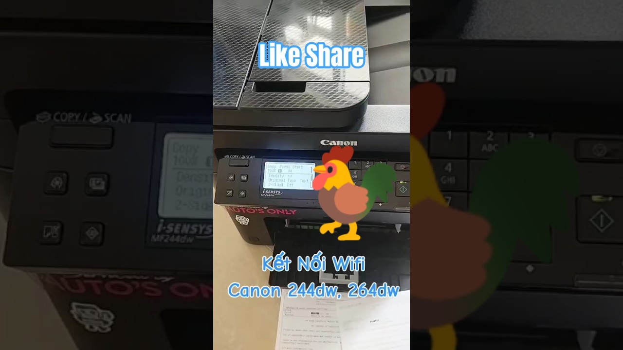 Cài đặt, kết nối Wifi Canon mf 244dw Canon 264dw Canon 269dw 