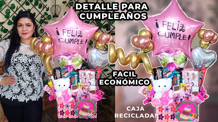 Detalle de cumpleaos facil y econmico con caja rec...