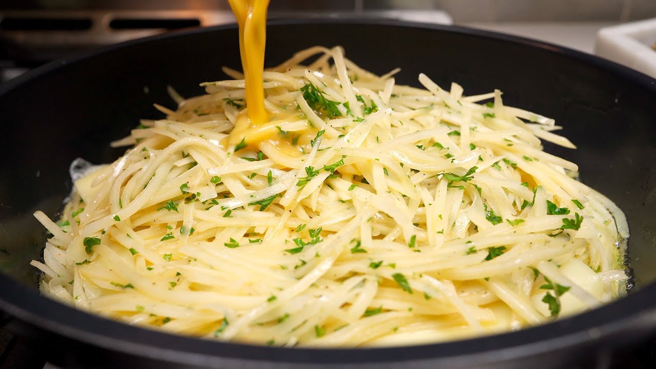 Wenn Sie 3 Kartoffeln und 3 Eier haben, machen Sie dieses köstliche Abendessen! ASMR