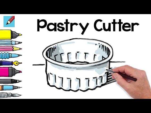 How to draw a pastry or cookie cutter real easy 