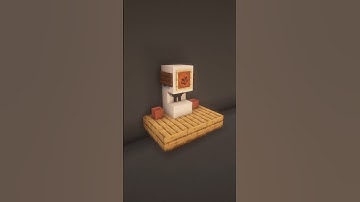 Minecraft: Coffee Machine ☕🤎 #minecraft #minecraftbuilds #minecrafttutorial