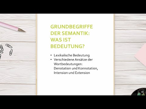 Video: Was ist eine semantische Assoziation?