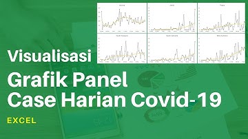 Grafik Panel Line Data Provinsi case harian COVID-19 menggunakan EXCEL