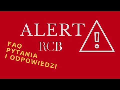 Alert RCB - pytania i odpowiedzi