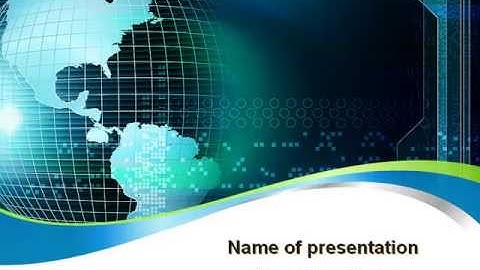 Global Digital Technologies PowerPoint Template by PoweredTemplate.com