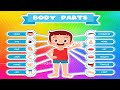 Fun and Educational Kids Video - Learn Body Parts Names with Playful Animation!