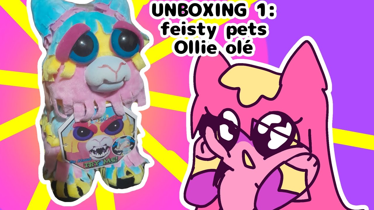 UNBOXING feisty pets br machine: Ollie olé/pinhata! 🪅 Episódio 1