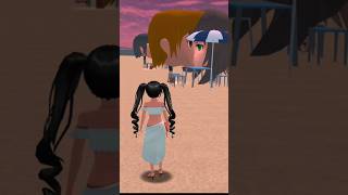 Disturbing people on the beach #shorts #sakuraschoolsimulator #sakuragame #mobilegame #fabaew