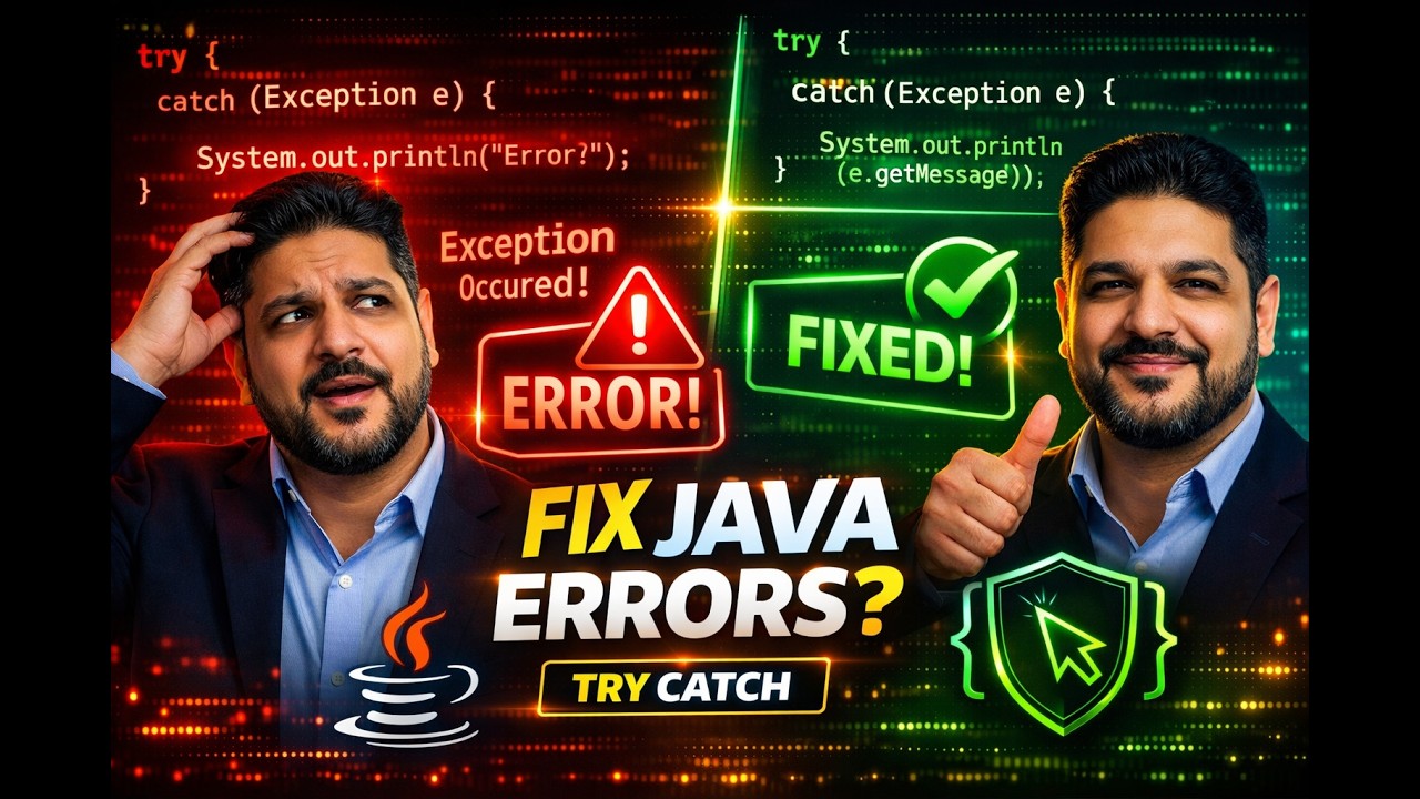 Try Catch in Java Explained | Exception Handling for Beginners - YouTube