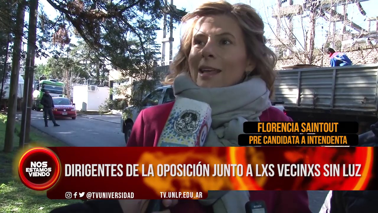 saintout unlp NEV | SAINTOUT Y BACH EN LAS ZONAS AFECTADAS POR LOS CORTES DE LUZ