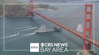 USNS Harvey Milk arrives at San Francisco Bay on maiden voyage