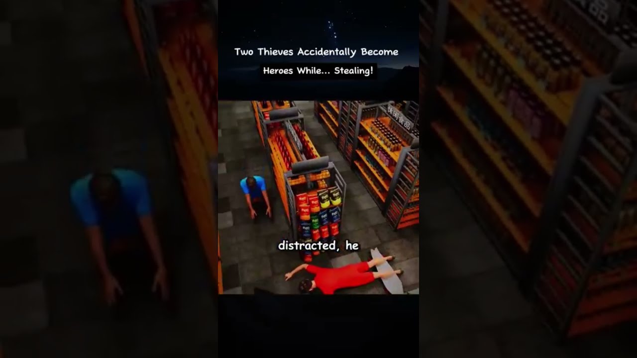 Two Thieves Accidentally Become Heroes While Stealing Shorts Fyp