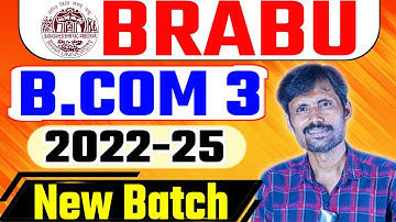 BRABU B.Com 3 Session 2022-25