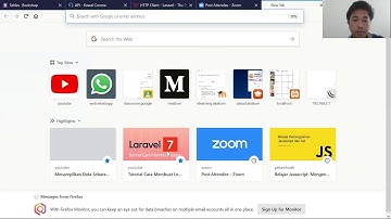 data kawal korona dengan laravel 7 dan API kawal korona