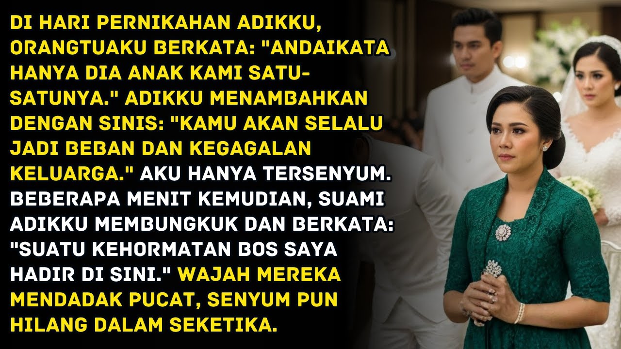 Di Hari Pernikahan Adikku Aku Dihina, Tapi Saat Suami Adikku Panggil Aku BOS, Semua Terbongkar!