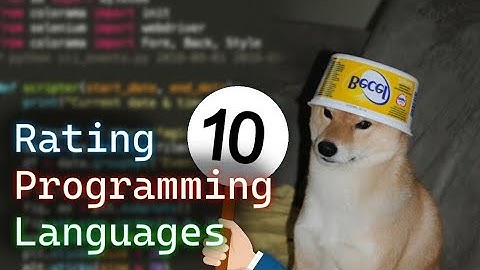Rating Programming Languages...