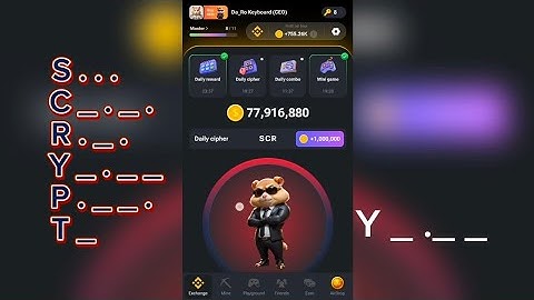 4 August Hamster Kombat Daily Cipher Code Today