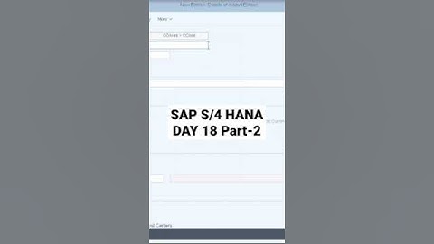 S/4 HANA Day 18 part-2 for full video check description link