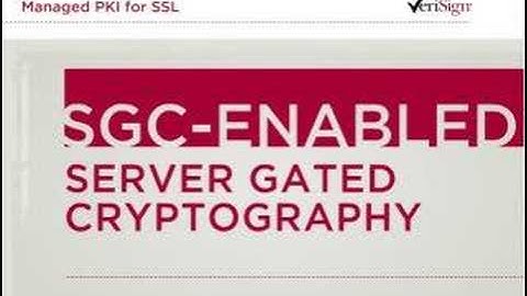 VeriSign PKI for SSL