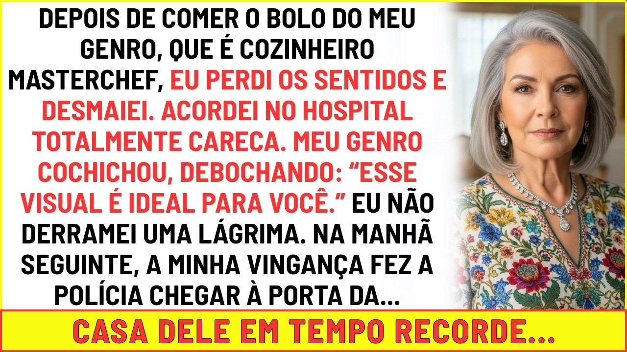 Desmaiei e acordei careca após comer o bolo do meu genro MasterChef. A minha vingança foi rápida.