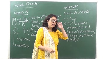 XII 7.1 P-block elements - Introduction