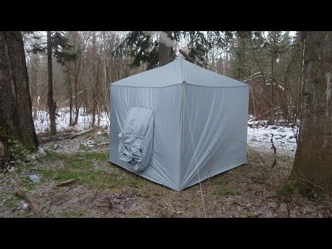 Как сделать палатку для зимней рыбалки своими руками видео