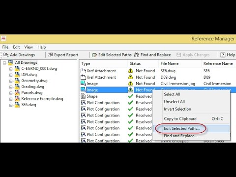 Using AutoCAD&rsquo;s "AdRefMan.EXE" tool to resolve file reference issues