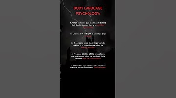 5 Body Language Signs That Reveal Everything #psychology