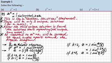 SM34 4G De Moivres Theorem Part 1 of 3