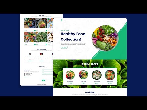 Create Responsive Food/Restaurant Website Using HTML CSS And JavaScript