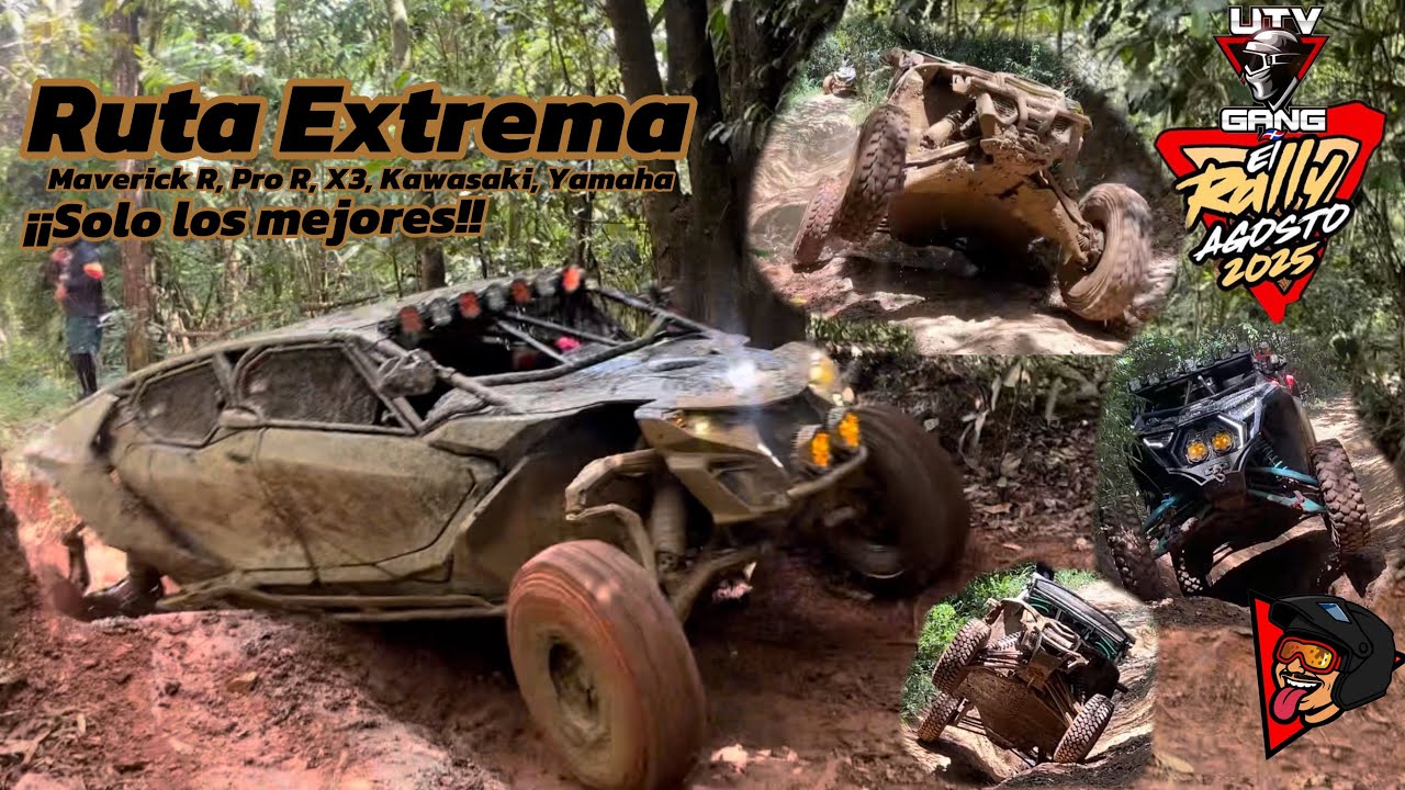 Ruta Extrema en el Rally UTV Gang, Acción pura, Canam, Polaris, Kawasaki y Yamaha