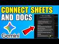 How To Connect Google Sheets And Docs In Gemini Chat (2026) (Complete Guide)