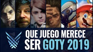WHICH ONE DESERVES TO WIN THE GOTY AWARD FOR BEST GAME OF THE YEAR 2019