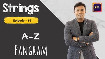 Pangram Program in Java | Pangram Problem Solution | Interview Questions on Pangram | ABC